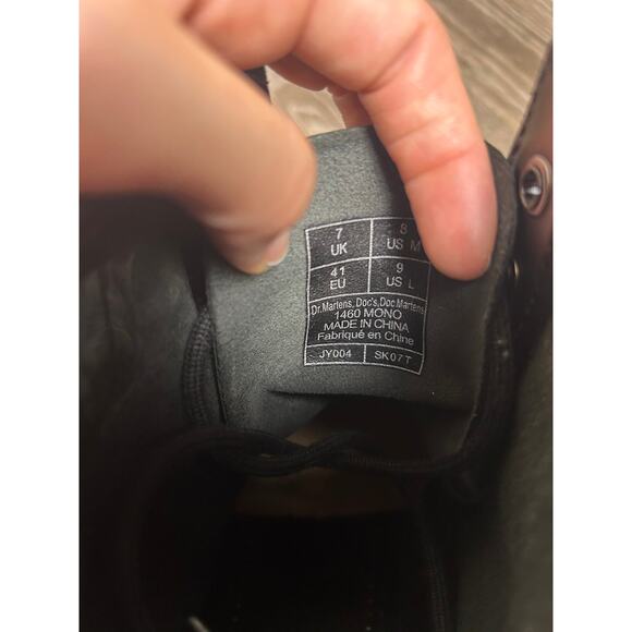 dr martens 1460 jadon mono size 8m or 9l - Picture 2 of 5